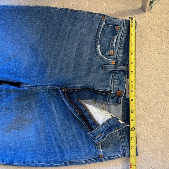 Madewell Classic Straight Jeans in Blue Denim - Picture 2 of 5